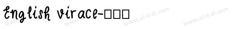 English virace字体转换